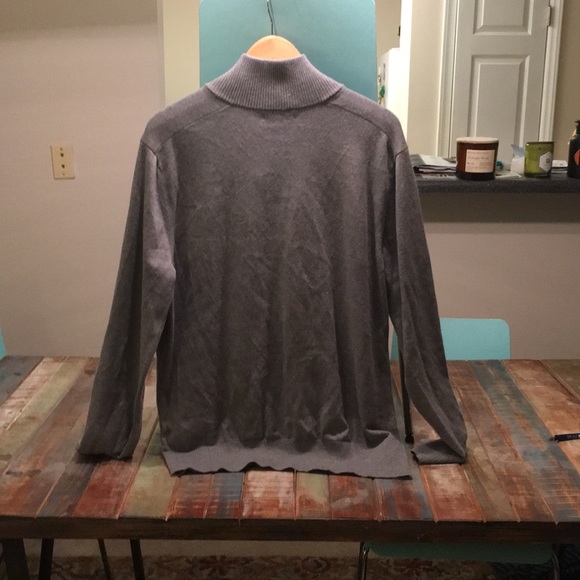 Gray Banana Republic 3/4 Zip Sweater - Picture 4 of 4